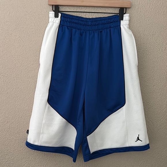 Rare Men’s Jordan Basketball Shorts, Blue White, Medium - Picture 1 of 9